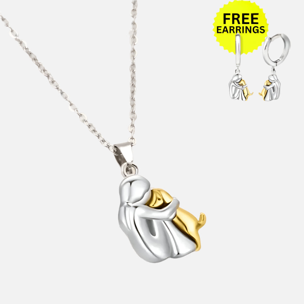 Collier Suspendu avec Boucles d'Oreilles Supplémentaires – Offre à Durée Limitée