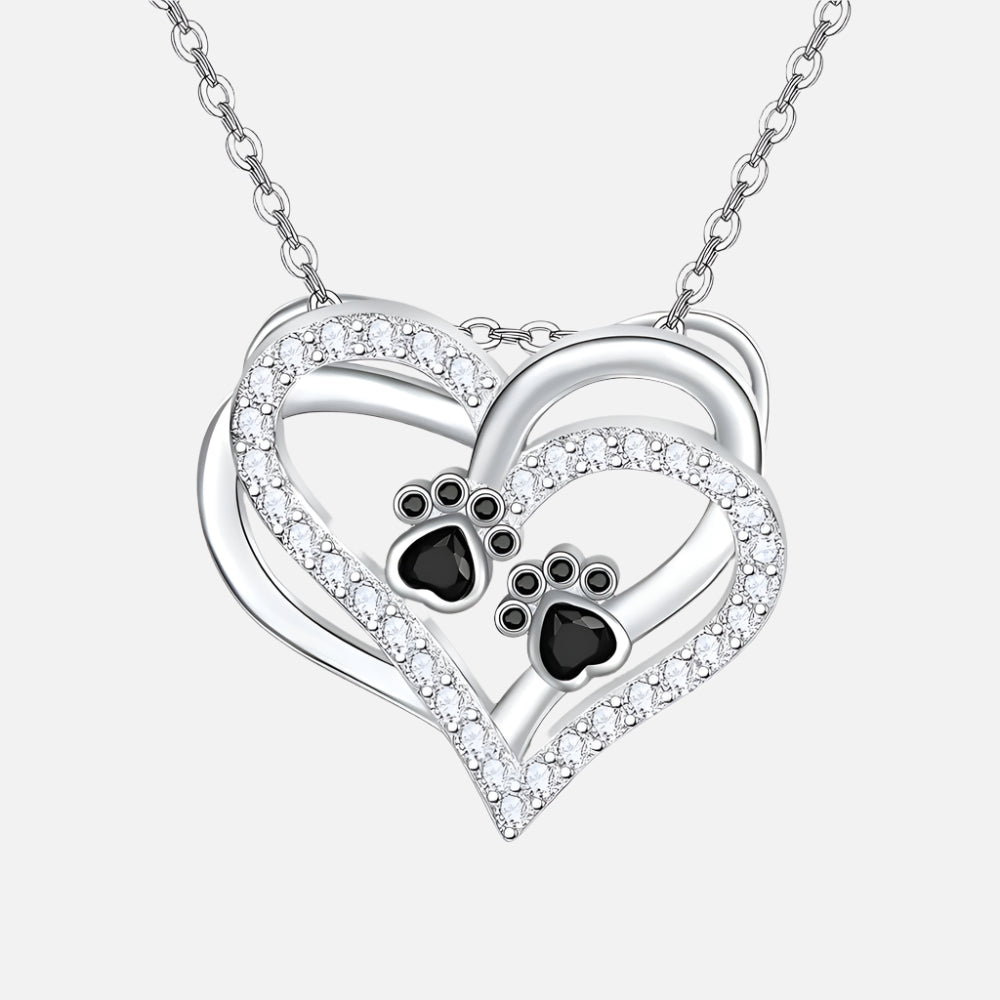 Collier en Cœur avec Zirconia de Hundtass