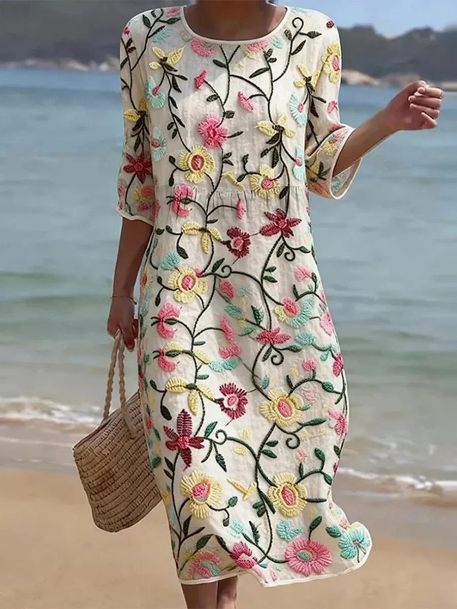 Rebecca | Robe à Motif Floral pour Femmes