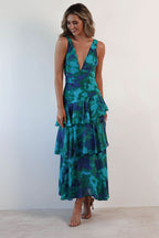Eva | Robe midi avec volants