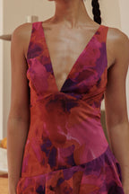 Eva | Robe midi avec volants