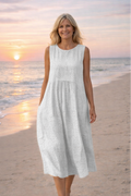 Rose | Robe Midi Brodée