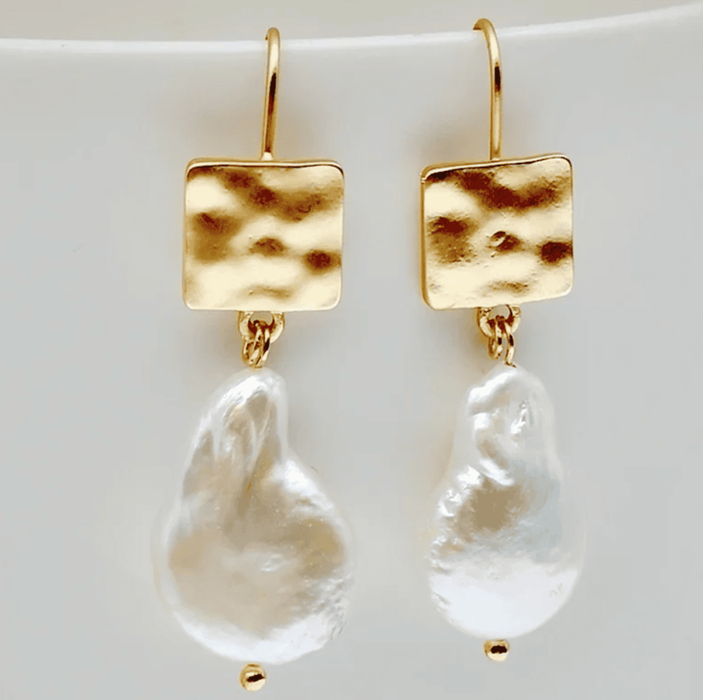 Boucles d'Oreilles Rétro en Perles d'Eau Douce