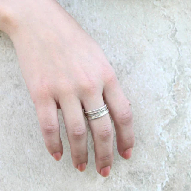 Shine | bague en argent doré vintage