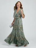 Selora | Robe Maxi à Fleurs avec Col Halter