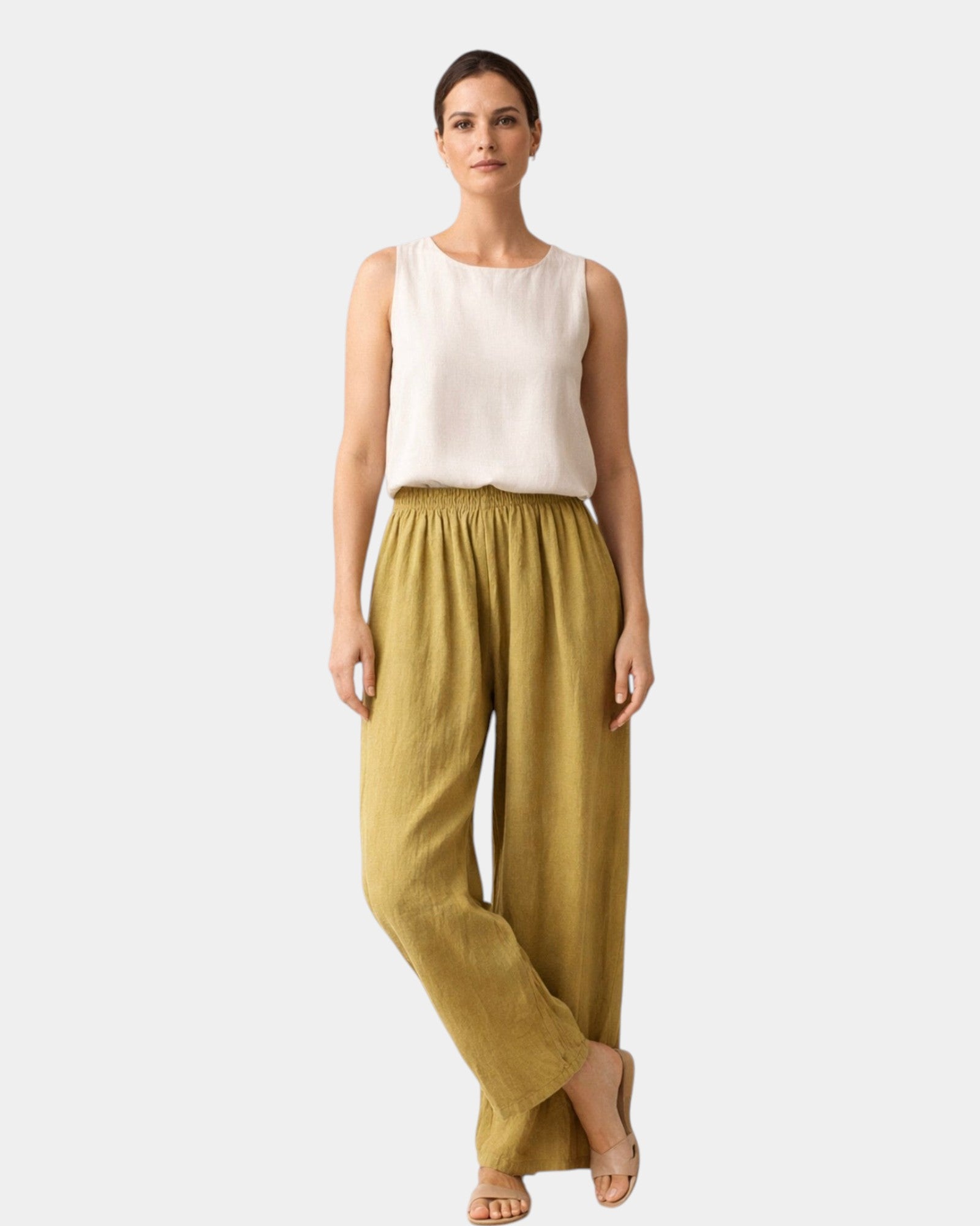 Alix | Pantalon en coton et lin