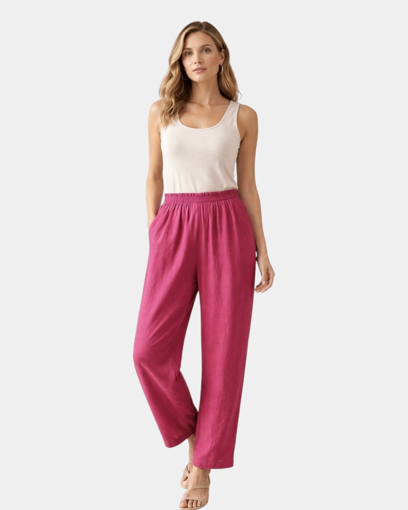 Alix | Pantalon en coton et lin