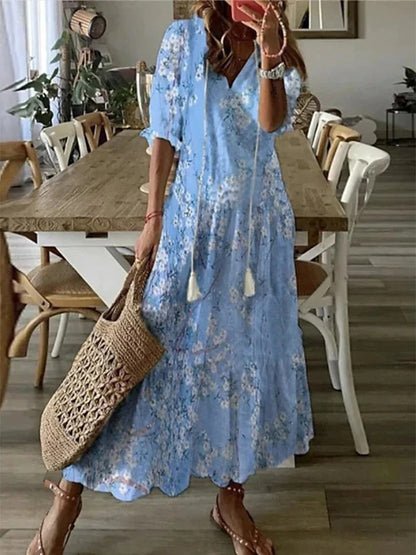 Felisa | Robe Midi de Style Boho Sans Effort
