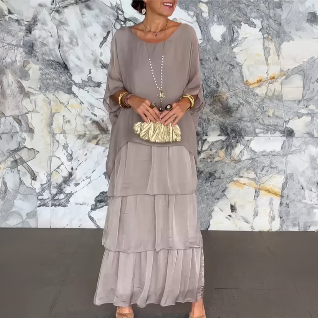 Lourdes | Robe longue fluide élégante