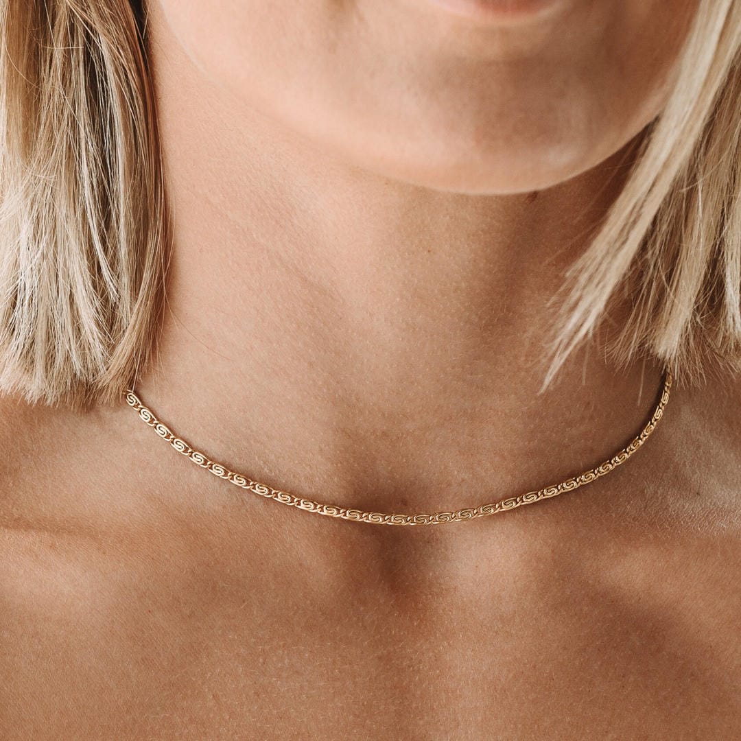 Sidonie | Collier Choker en Or Luxe