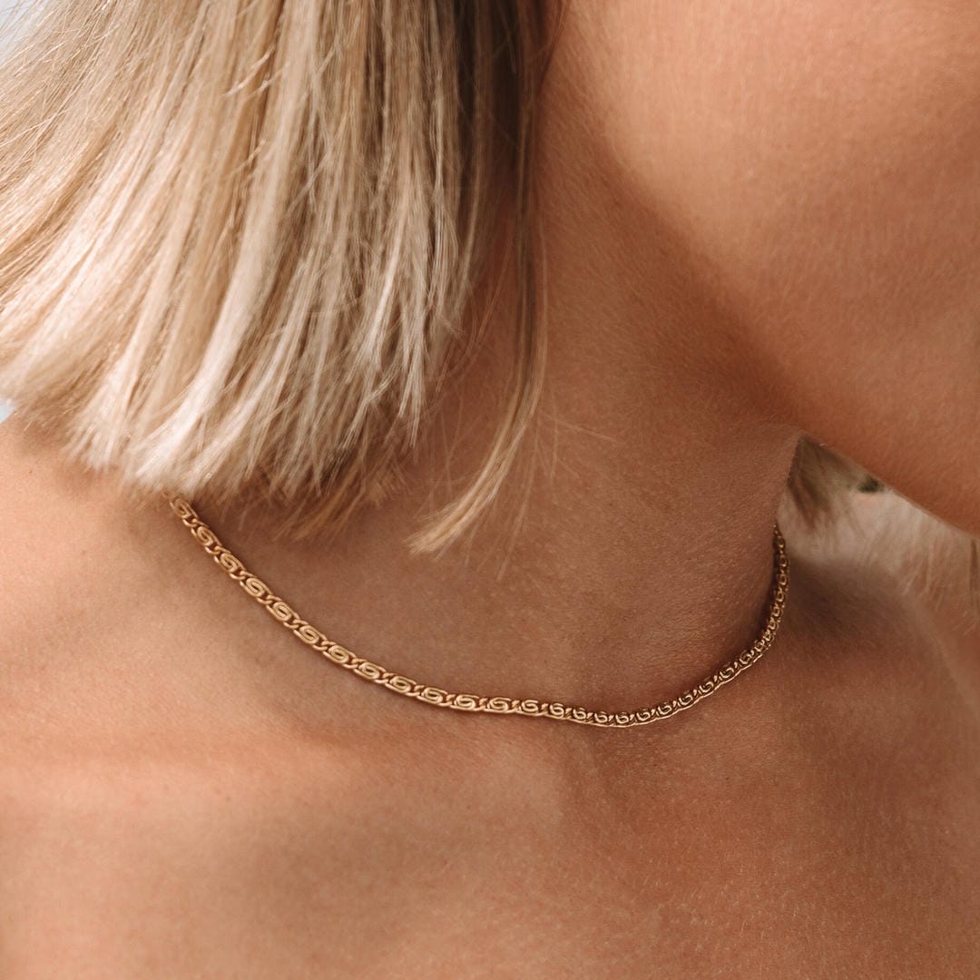 Sidonie | Collier Choker en Or Luxe