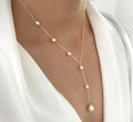 Collier Suspendu Vintage Élégant avec Perles