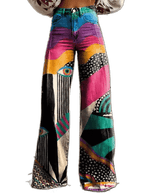 Talia - Pantalons Évasés Boho Chic