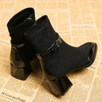 Avenor - Bottines en effet daim avec boucle