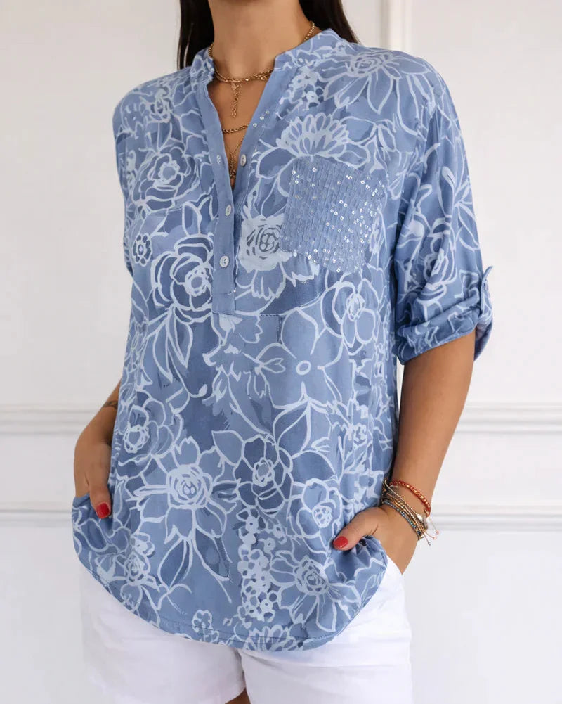 Saule | Blouse Élégante avec Poche
