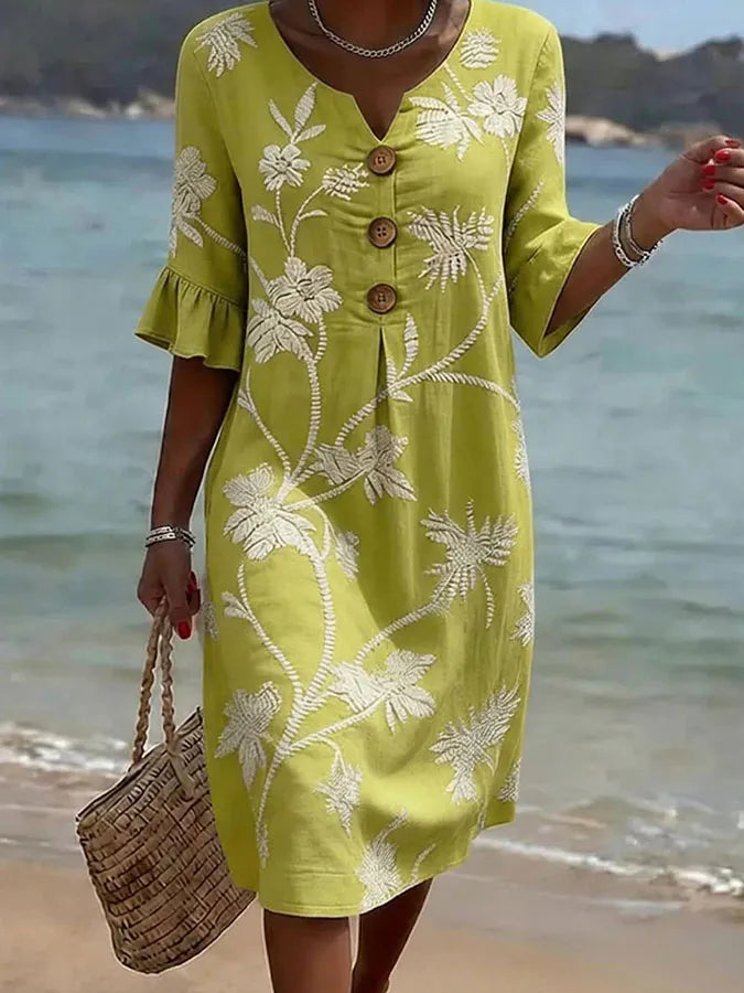 Josephine™ | Robe Élégante à Imprimé Floral
